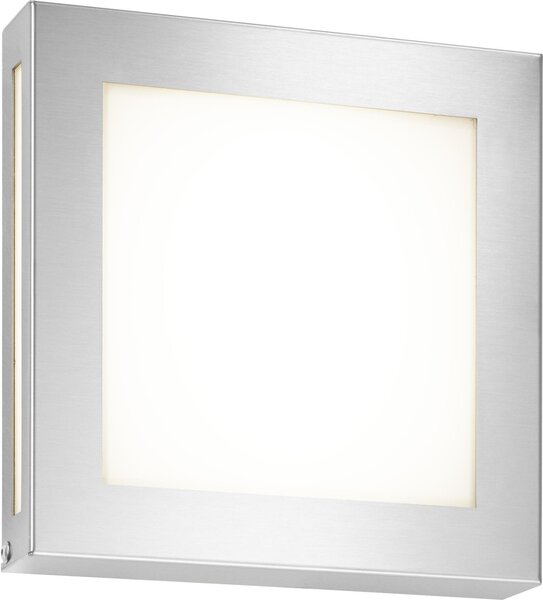 CMD 116/LED Applique piatta in acciaio inox quadrata IP44 LED 12W 3000K