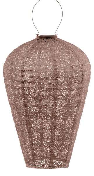 LUMIZ Lanterna solare da esterno - Illuminazione da giardino - Lampade solari - Decorazioni da giardino - Vaso - 30 cm - Oro