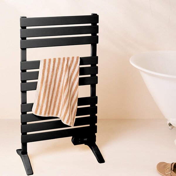 Portasciugamani elettrico da pavimento Warm Towel 500W Nero