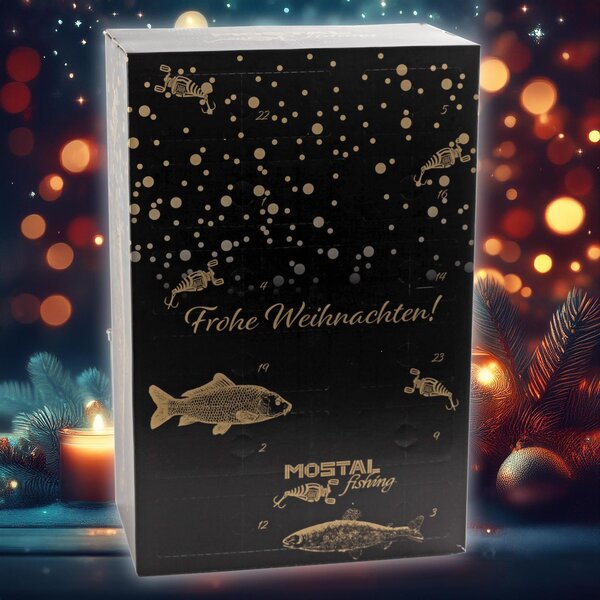 Mostal Fishing Calendario dell'Avvento Esche Artificiali Pro Calendario di Natale Regalo per i pescatori