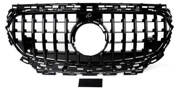 Griglia anteriore - Mercedes-Benz Classe E W214/V214 - Design sportivo - Per modelli E200, E350 e E450 - Materiale: ABS - Colore: nero - Dal 2024