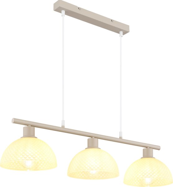 GLOBO Lighting Lampada a sospensione SELMA LWH 77x20x120 cm beige