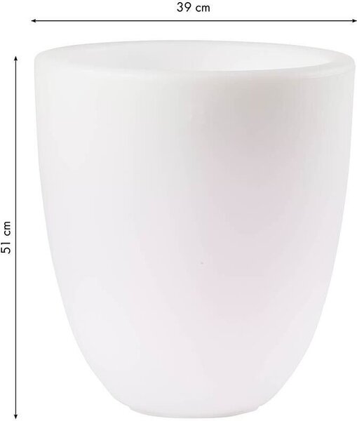 Vaso illuminato Shining Curvy Pot M (RGB)