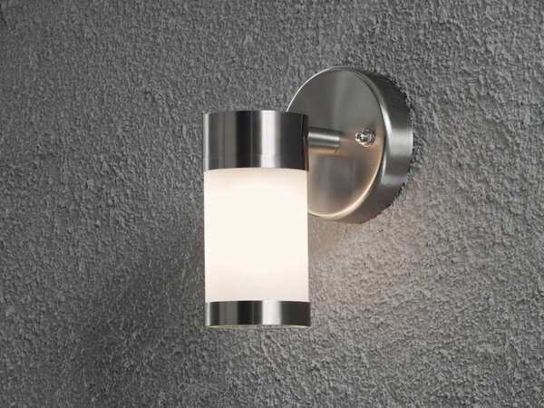 Applique da esterno in acciaio inossidabile a LED con vetro opalino per l'illuminazione di facciate e balconi