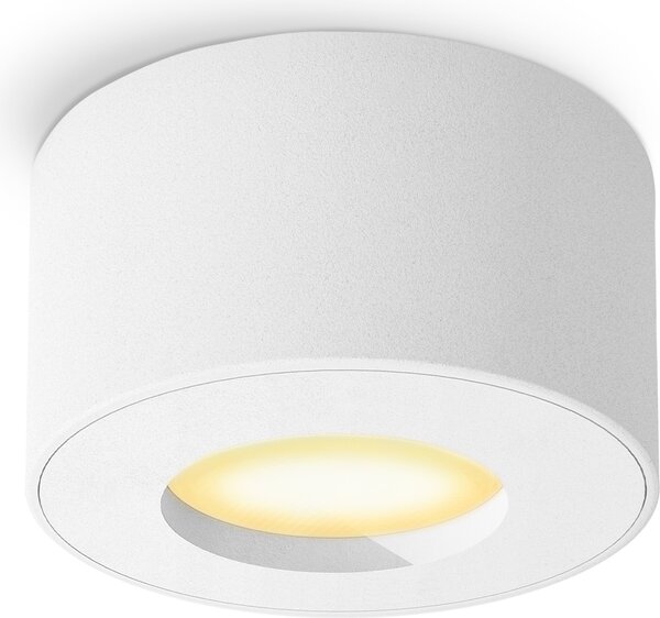 SSC-LUXon CELI-1 Faretto da superficie bianco IP44 con fourSTEP Dimmerabile senza dimmer Modulo LED 230V - Spot 4W bianco caldo ad ampio angolo di emissione