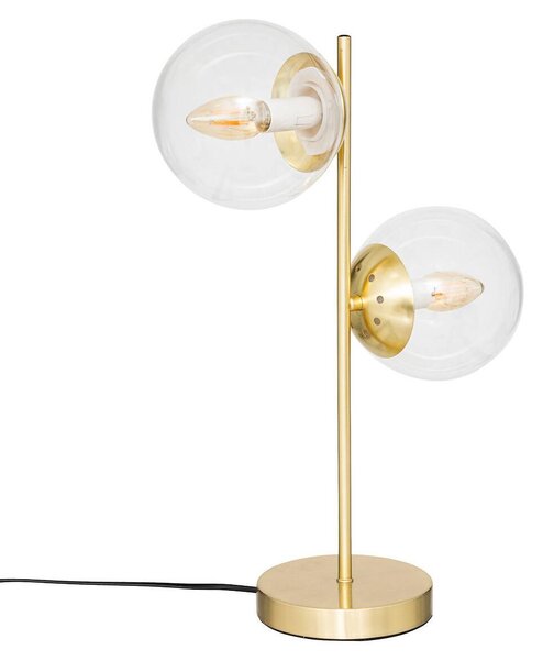 Lampada da tavolo sfere dorate COL, altezza 48 cm