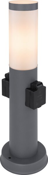 Globo Lighting luce da esterno in acciaio inox antracite, 1x E27