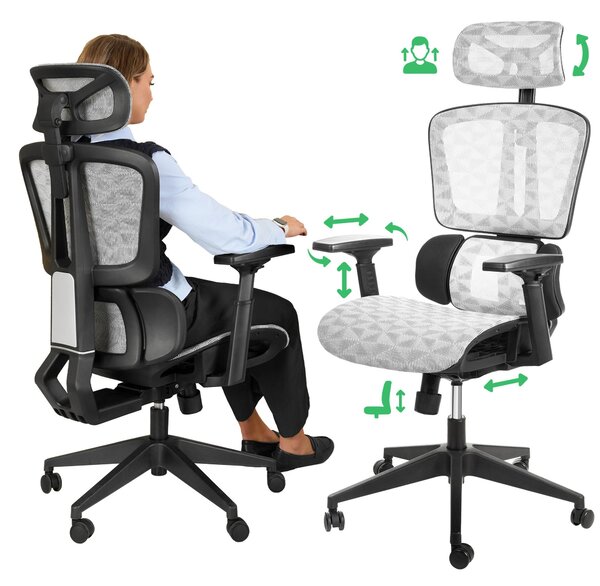 Di volio poltrona ergonomica Preda - Grigio