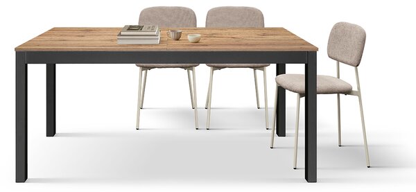 Tavolo allungabile <b> Thomas </b> da 160 a 240 con gambe nere