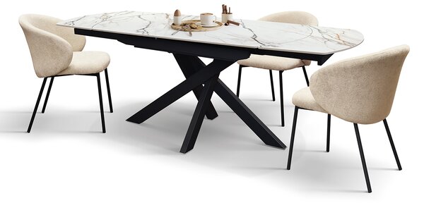 Tavolo allungabile in ceramica <b> Denise </b> da 140 a 200