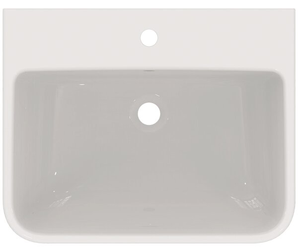 Ideal Standard i.life B lavabo, avec trou pour robinet, avec trop-plein, 600x480mm, T460701, T460701