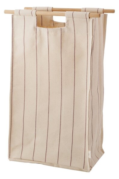 Cesta per il bucato da parete beige in tessuto BagUp – ReCollector