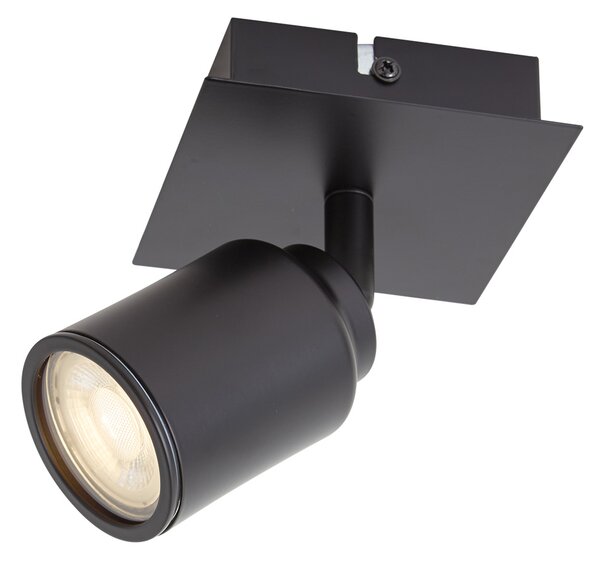 Faretto da bagno moderno nero quadrato IP44 - Ducha