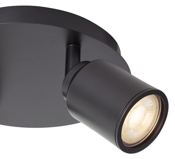 Faretto moderno per bagno nero 2 luci IP44 - Ducha