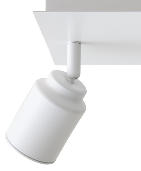 Faretto da bagno moderno bianco quadrato 3 luci IP44 - Ducha