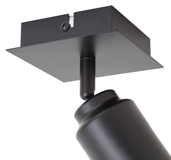Faretto da bagno moderno nero quadrato IP44 - Ducha