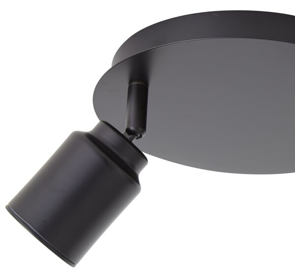 Faretto moderno per bagno nero 2 luci IP44 - Ducha