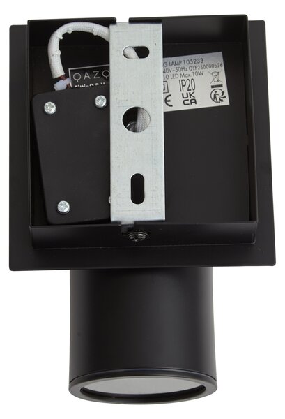 Faretto da bagno moderno nero quadrato IP44 - Ducha