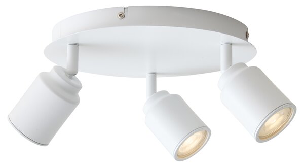 Faretto moderno da bagno bianco 3 luci IP44 - Ducha