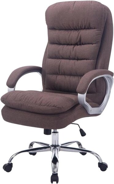 Sedia da ufficio ergonomica - Sedia confortevole - Ideale per il lavoro da casa - Regolabile e girevole - Altezza 131 cm - Colore marrone