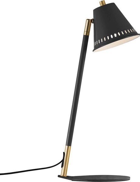 Nordlux lampada da tavolo Pino nero/ottone max. 15W GU10 senza lampadina con interruttore