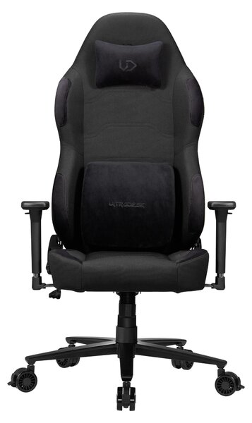 Ultradesk OVERLORD Sedia da Gaming, Tessuto Oxford, Nera