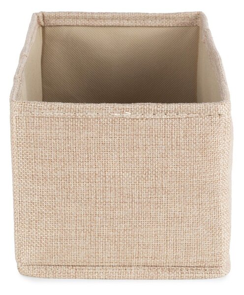 Scatola beige in tessuto 28x12x12 cm Sandy – Compactor