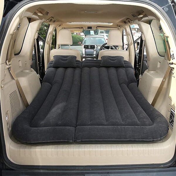 Materasso gonfiabile a forma di auto - Materasso ad aria per campeggio - Comfort per viaggi - Modello specifico - 1 x 1 x 1 cm - Nero