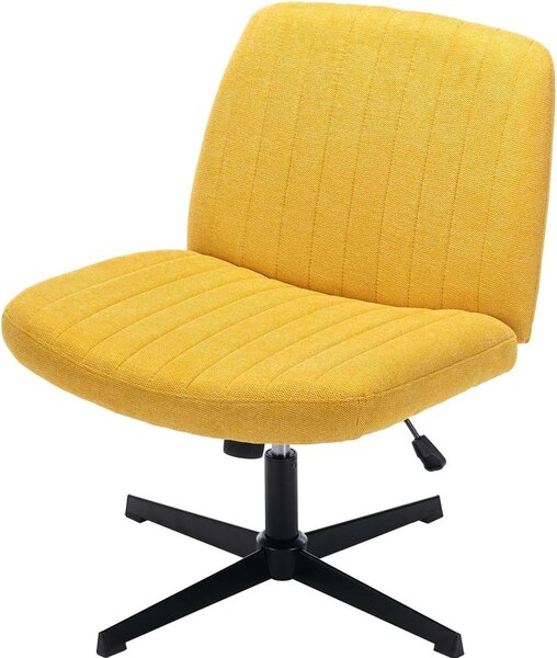 Sedia da ufficio ergonomica - Sedia da lavoro confortevole - Ideale per lavorare da casa - Design ergonomico - Dimensioni: 657 x 645 cm - Colore: giallo