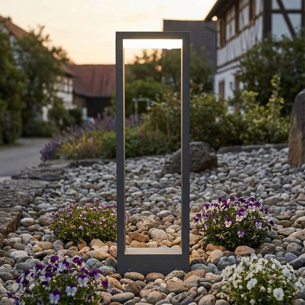 Lampada da giardino a LED per esterni 50 cm IP54 resistente alle intemperie 4000K 480lm antracite MENISINO lampada da pavimento