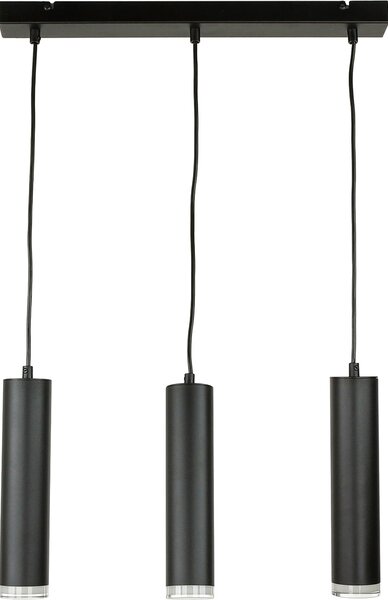 Lampada a sospensione nera a 3 luci per la sala da pranzo lampada a sospensione per il tavolo da pranzo