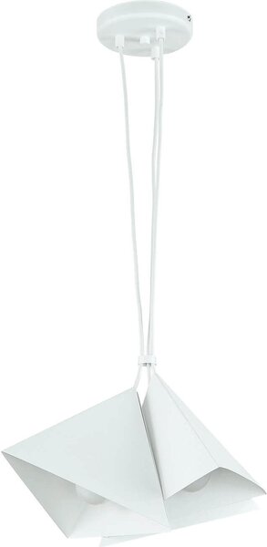 Lampada a sospensione moderna "Set" in metallo bianco a 3 luci per soggiorno sala da pranzo tavolo da pranzo