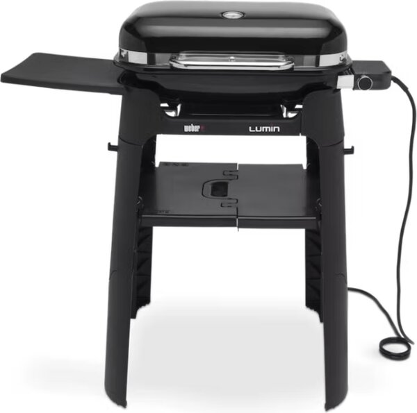 Weber WBR92010853 Barbecue Elettrico Lumin con Stand Nero