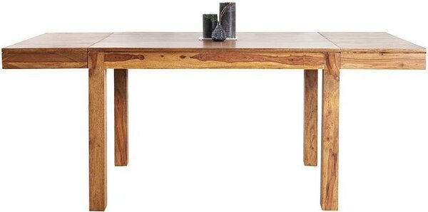 Tavolo da pranzo allungabile da 120 a 200 cm in legno massiccio di sheesham con prolunghe Tavolo da sala da pranzo
