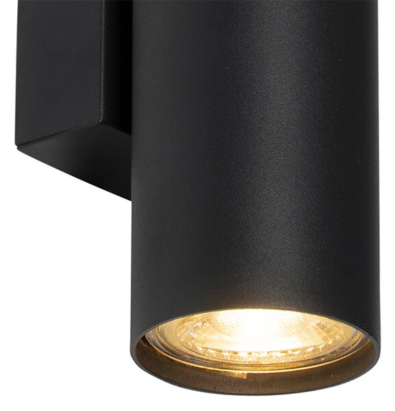 Applique moderna nera 2 luci - Jeana