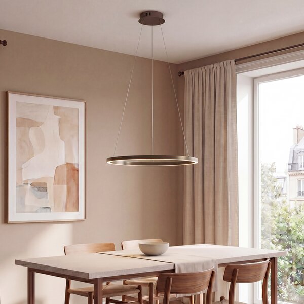 Lampada a sospensione bronzo 60 cm con LED dimmerabile a 3 livelli - Girello