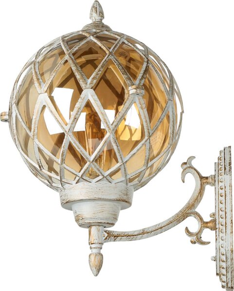 Lampada da parete da esterno in oro bianco vintage rustico KAIRO lampada da esterno