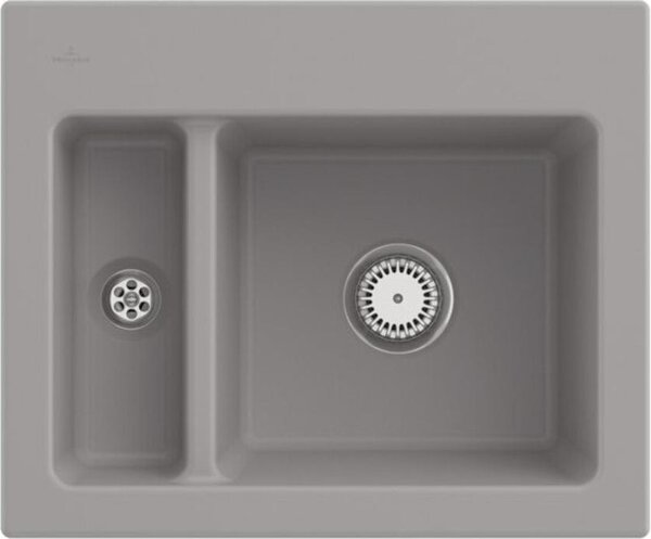 Lavello da cucina Villeroy&Boch, lavello da cucina Subway 60 XM Fossil 620x510mm, larghezza base 60cm