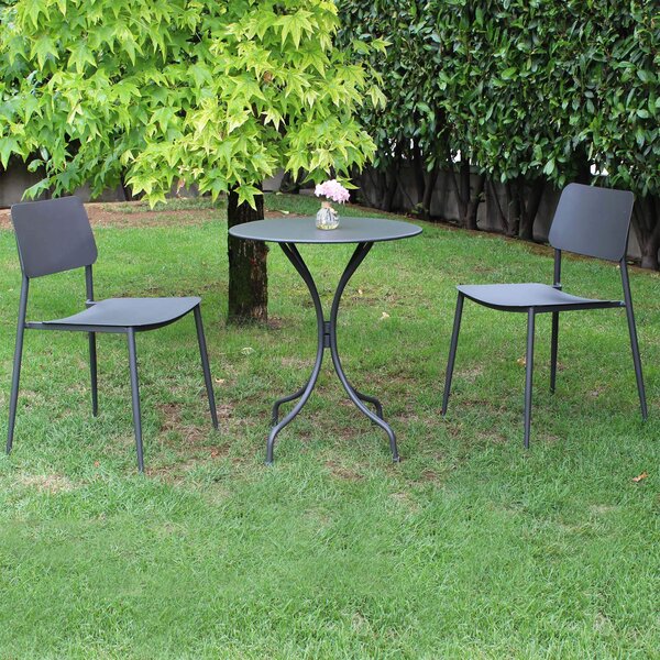 Tavolo Pieghevole Rotondo Da Giardino Outsunny - Ø122 Cm, Acciaio E HDPE, Grigio E Bianco - Foto 11