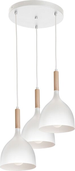 Luce a sospensione metallo bianco legno Scandinavo tavolo da pranzo soggiorno luce a sospensione
