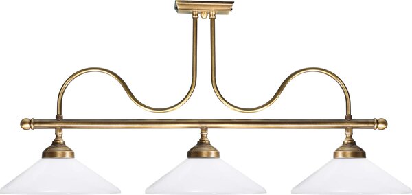Plafoniera E27 in ottone bronzo bianco Art Nouveau