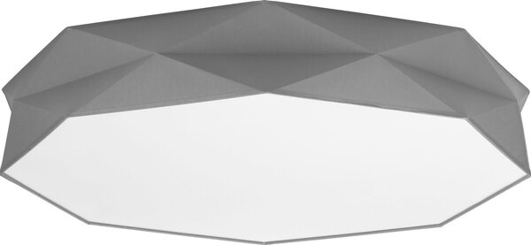 Plafoniera chic moderna in tessuto nero ottagono Prima 6xE27 soggiorno sala da pranzo corridoio lampada BISO