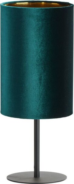 Lampada da tavolo in tessuto metallo verde oro alta 52 cm E27 lampada da tavolo lampada da comodino