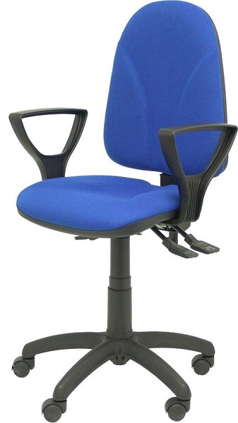 Sedia da ufficio - Sedia ergonomica per ufficio - Seduta confortevole - Schienale ergonomico - Braccioli fissi - Colore blu