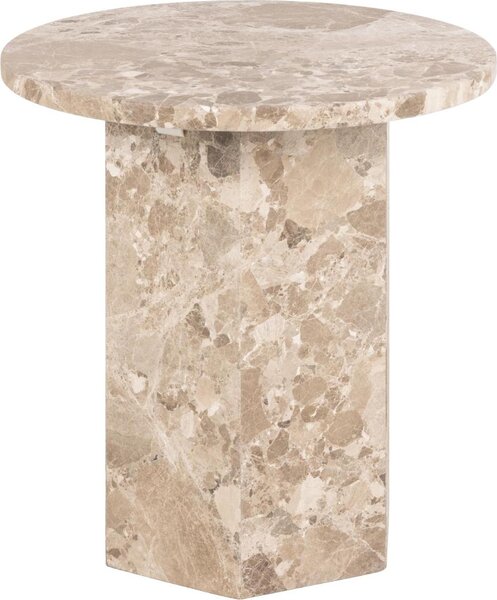 Tavolino Naxos tavolino Ø50cm marmo marrone