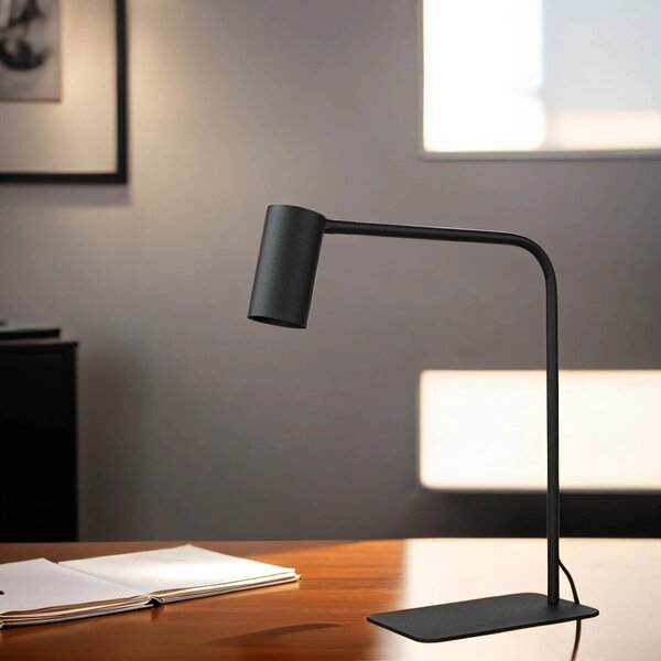 Lampada da tavolo nera GU10 40 cm metallo lampada da tavolo moderna