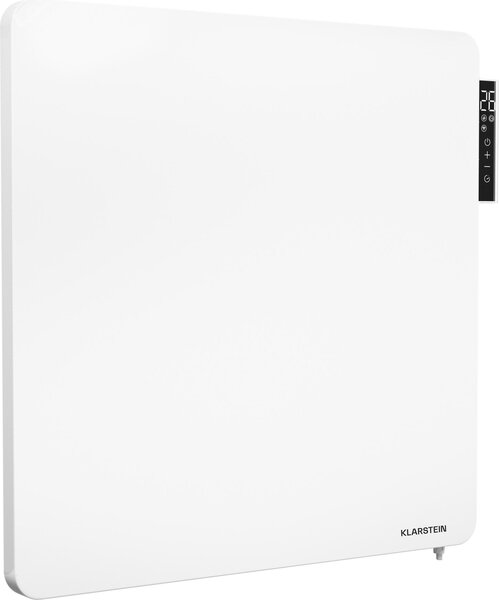 Klarstein Wonderbeam 450 Riscaldatore a infrarossi ibrido – 450 W, 60×60 cm, 6–12 m², pannello metallico da parete, termostato, timer settimanale, IP24