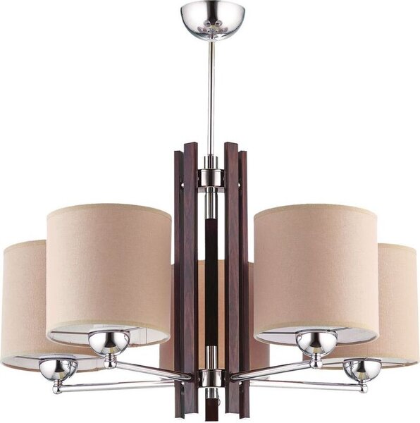 Accogliente plafoniera KASULA Moderna in tessuto elegante Ø66cm lampada da soffitto per sala da pranzo e soggiorno