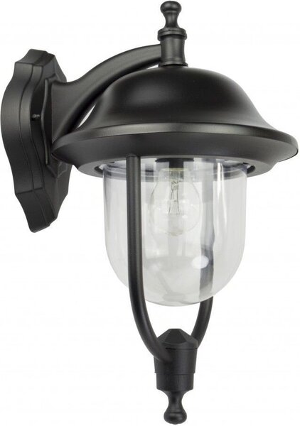 Luce da esterno nera IP43 E27 alluminio casa rustica giardino lampada da parete