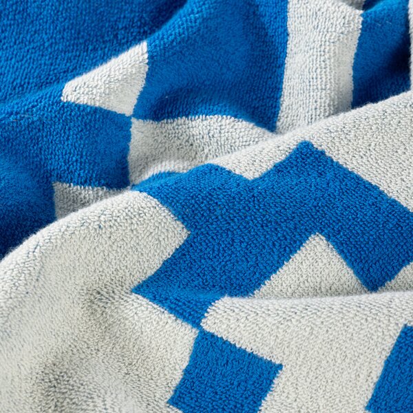 Telo Mare 100X180 Pixel Toys 1 BLUE Cotone Caleffi